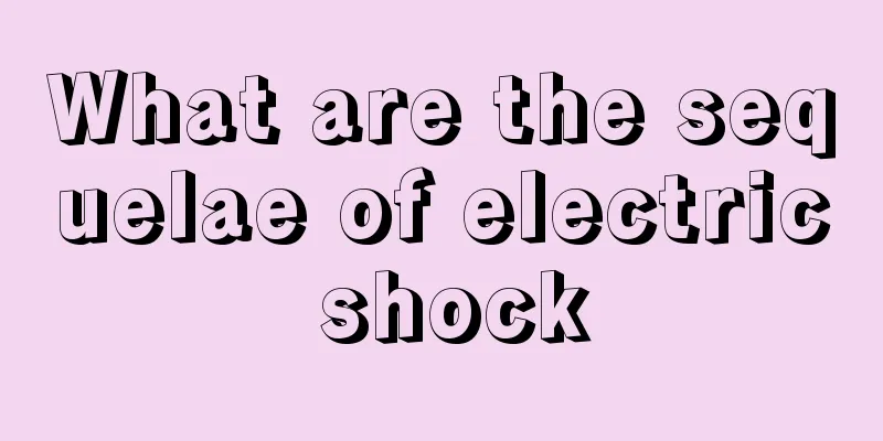 What are the sequelae of electric shock