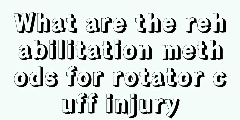 What are the rehabilitation methods for rotator cuff injury