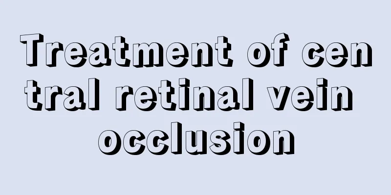 Treatment of central retinal vein occlusion