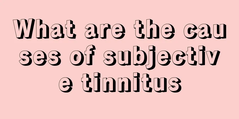 What are the causes of subjective tinnitus