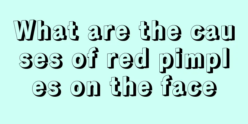 What are the causes of red pimples on the face