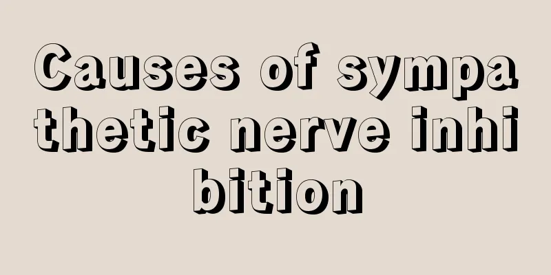 Causes of sympathetic nerve inhibition