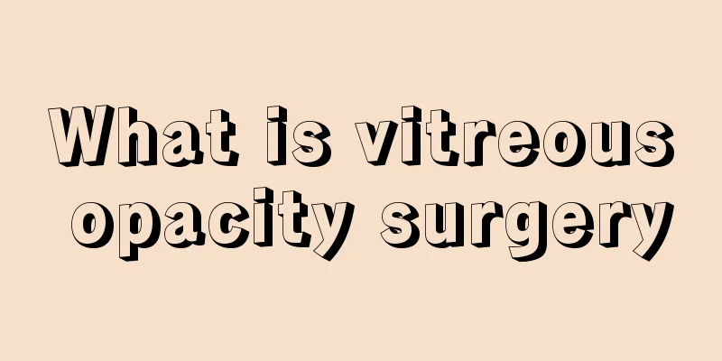 What is vitreous opacity surgery