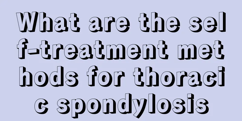 What are the self-treatment methods for thoracic spondylosis