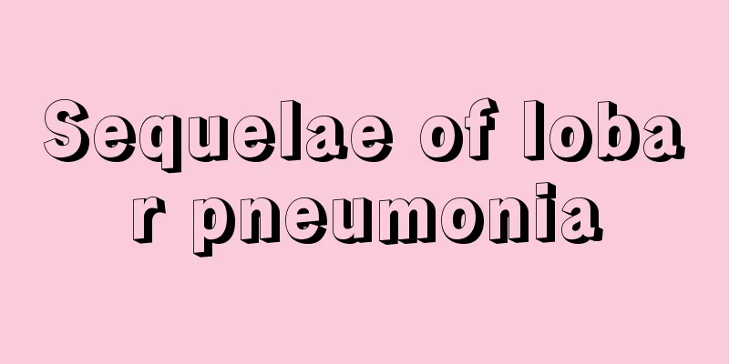 Sequelae of lobar pneumonia