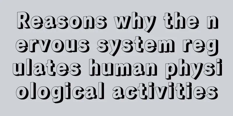 Reasons why the nervous system regulates human physiological activities
