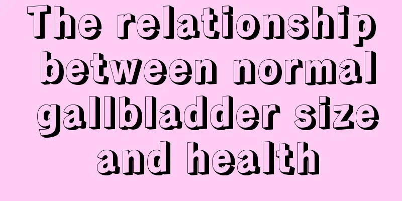 The relationship between normal gallbladder size and health