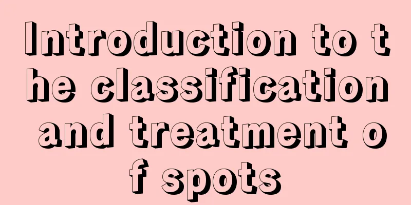 Introduction to the classification and treatment of spots