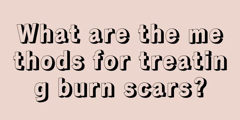 What are the methods for treating burn scars?