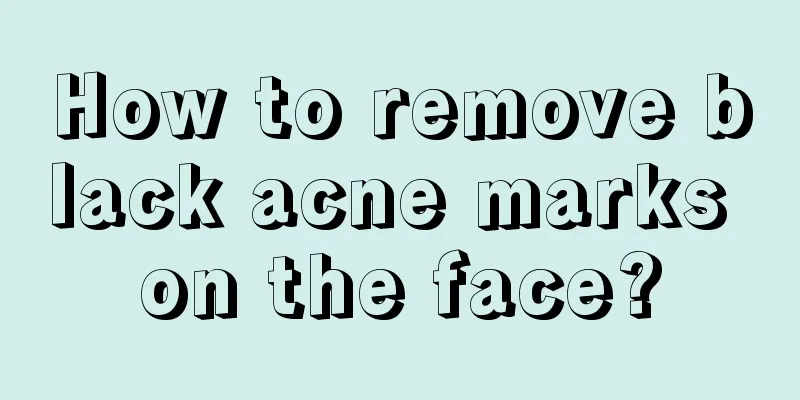 How to remove black acne marks on the face?
