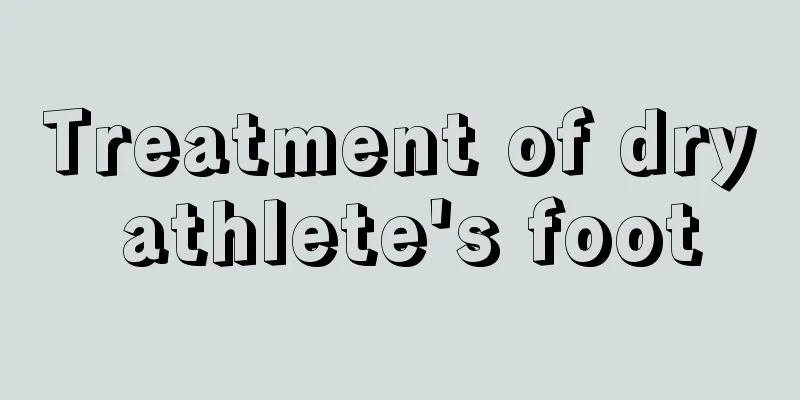 Treatment of dry athlete's foot