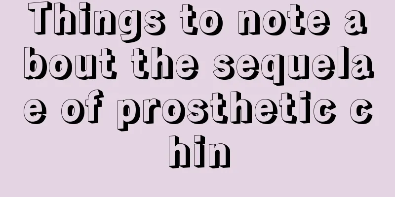 Things to note about the sequelae of prosthetic chin