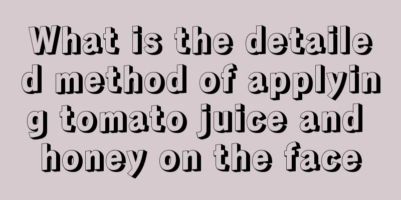 What is the detailed method of applying tomato juice and honey on the face