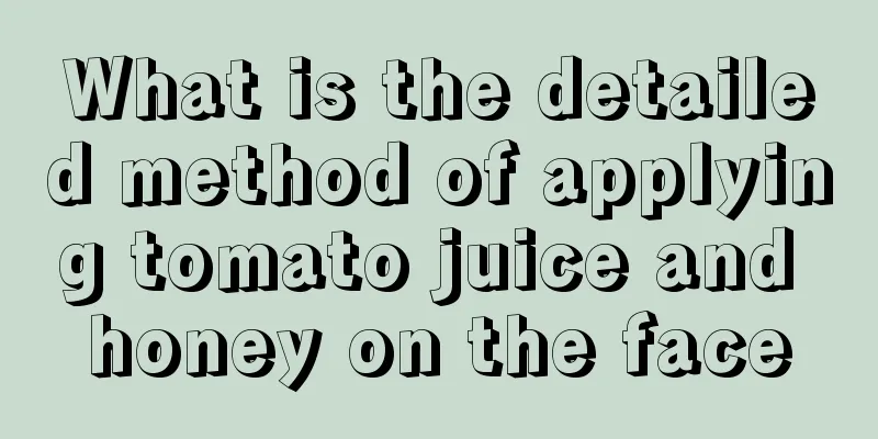 What is the detailed method of applying tomato juice and honey on the face