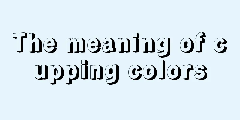 The meaning of cupping colors