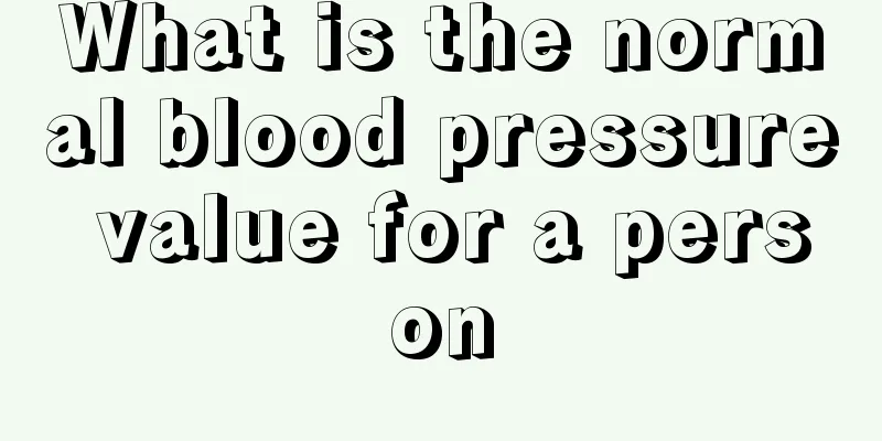 What is the normal blood pressure value for a person