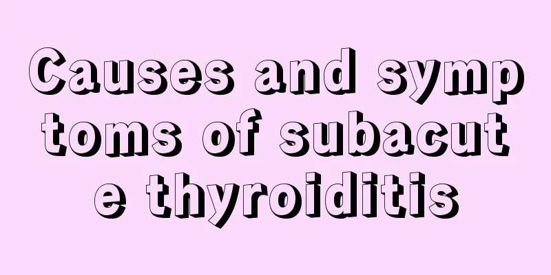Causes and symptoms of subacute thyroiditis