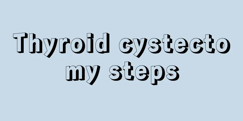 Thyroid cystectomy steps
