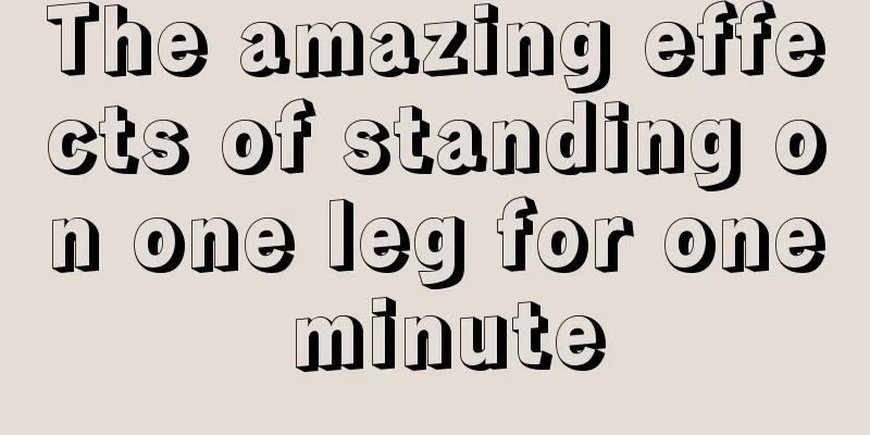 The amazing effects of standing on one leg for one minute