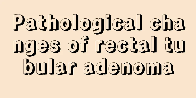 Pathological changes of rectal tubular adenoma