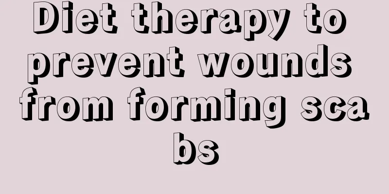 Diet therapy to prevent wounds from forming scabs