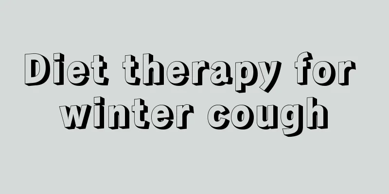 Diet therapy for winter cough