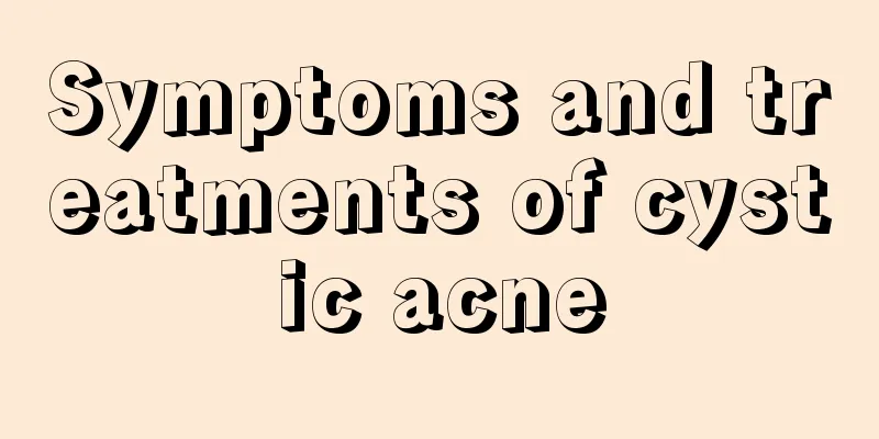 Symptoms and treatments of cystic acne