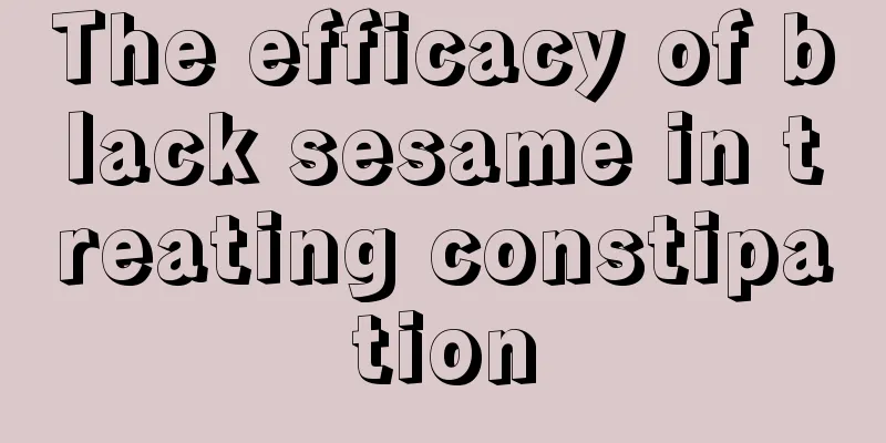 The efficacy of black sesame in treating constipation
