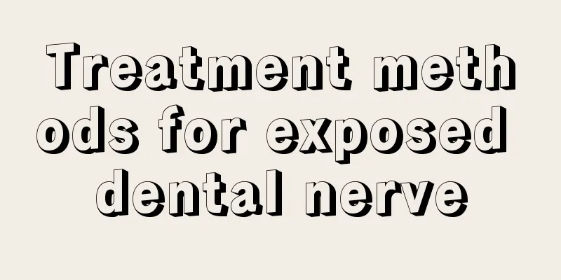 Treatment methods for exposed dental nerve