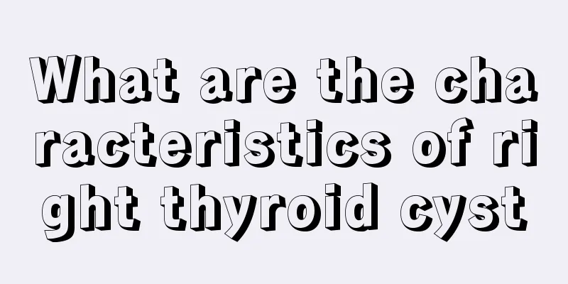 What are the characteristics of right thyroid cyst