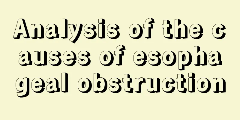 Analysis of the causes of esophageal obstruction