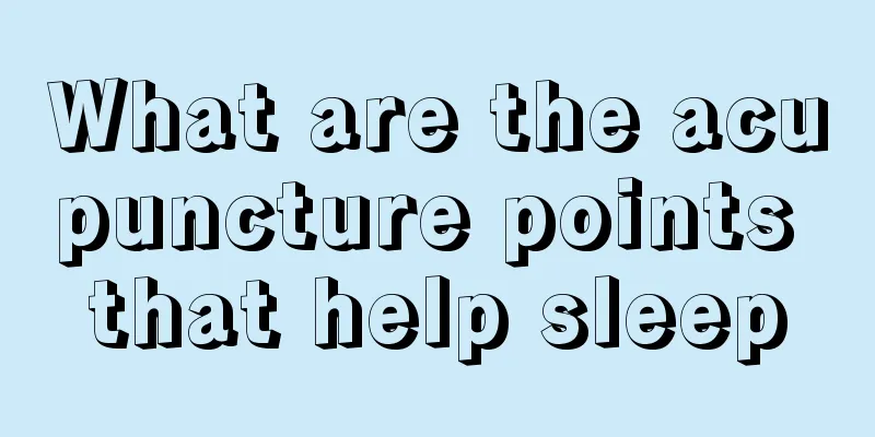What are the acupuncture points that help sleep