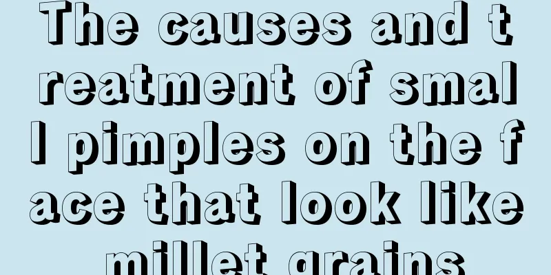 The causes and treatment of small pimples on the face that look like millet grains