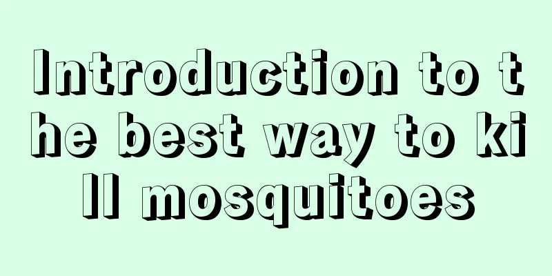 Introduction to the best way to kill mosquitoes