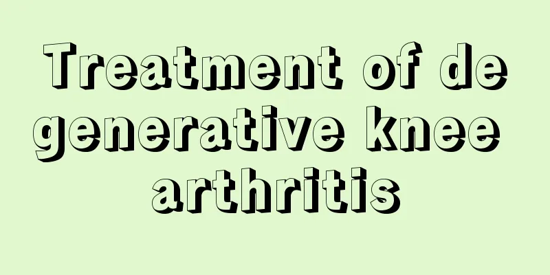 Treatment of degenerative knee arthritis