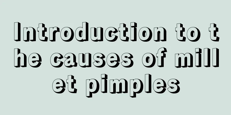 Introduction to the causes of millet pimples