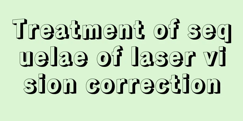 Treatment of sequelae of laser vision correction
