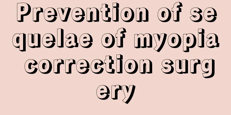 Prevention of sequelae of myopia correction surgery