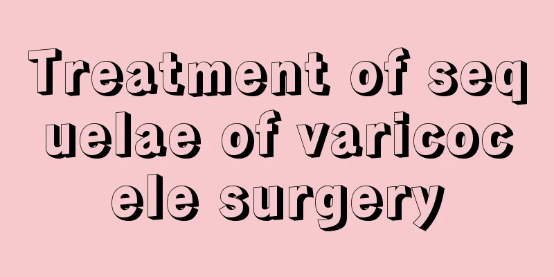 Treatment of sequelae of varicocele surgery