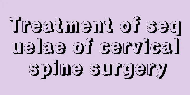 Treatment of sequelae of cervical spine surgery