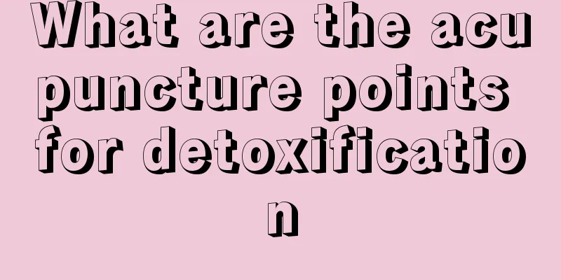 What are the acupuncture points for detoxification