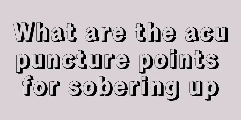 What are the acupuncture points for sobering up