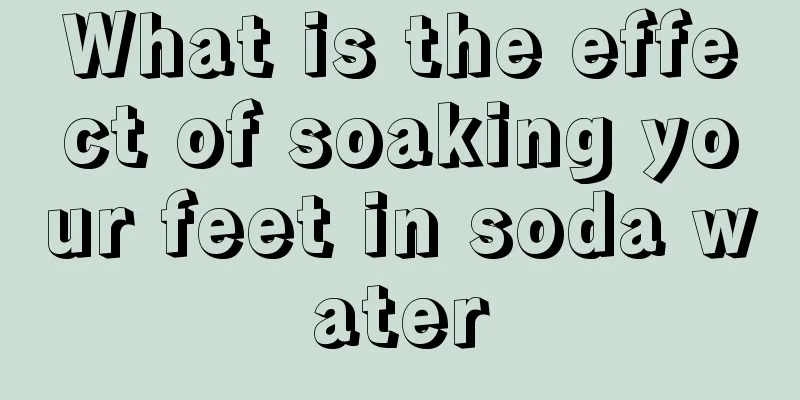 What is the effect of soaking your feet in soda water
