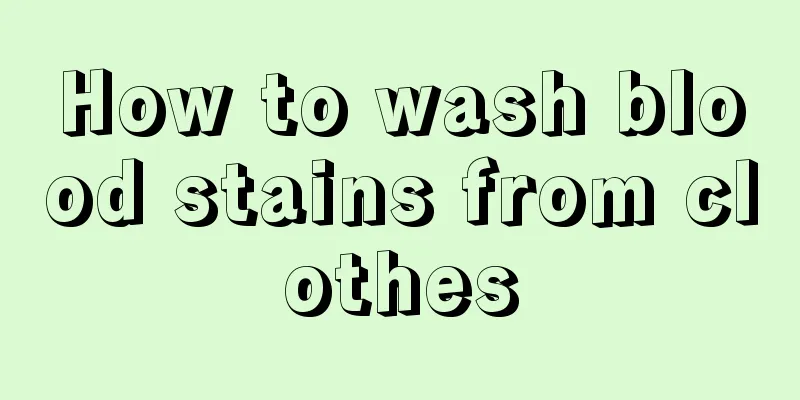 How to wash blood stains from clothes