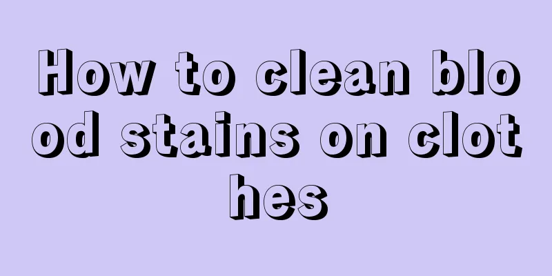 How to clean blood stains on clothes