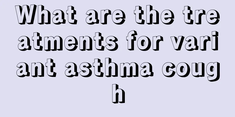 What are the treatments for variant asthma cough