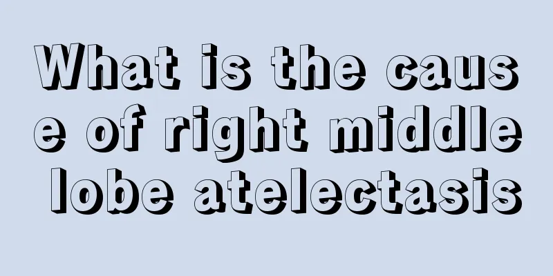 What is the cause of right middle lobe atelectasis