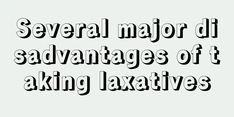 Several major disadvantages of taking laxatives