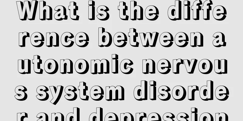 What is the difference between autonomic nervous system disorder and depression
