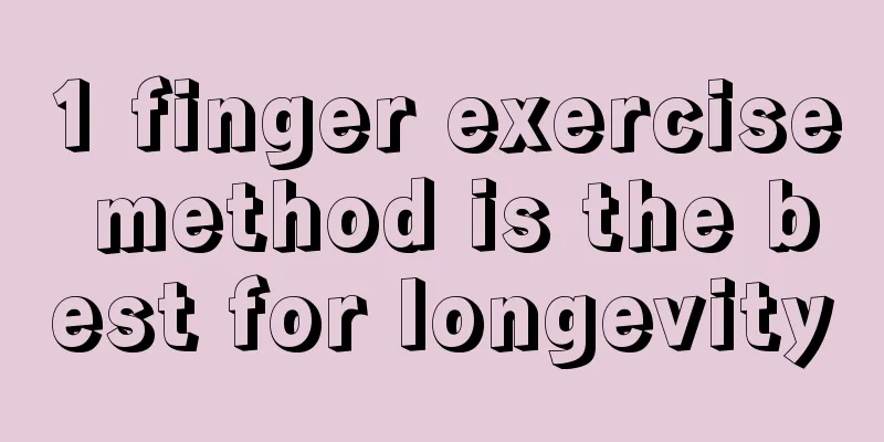 1 finger exercise method is the best for longevity
